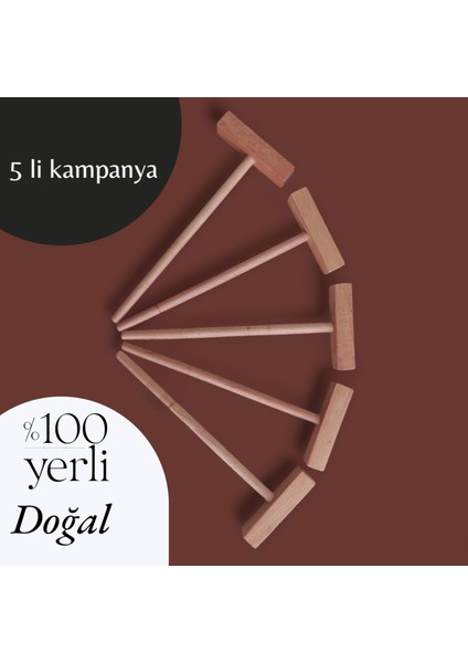 Anaokulu ve Okul Öncesi Için El Yapımı Ahşap Çekiç, 5x fırsatları