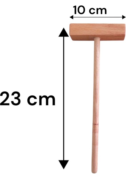 Anaokulu ve Okul Öncesi Için El Yapımı Ahşap Çekiç, 5x indirimleri