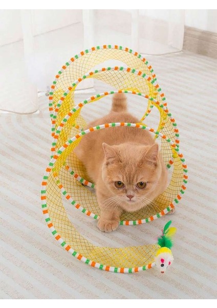 Katlanabilir Kedi Tüneli Lüks