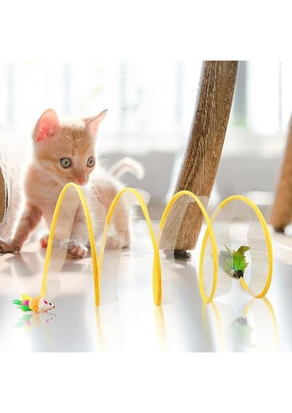 Katlanabilir Kedi Tüneli Lüks