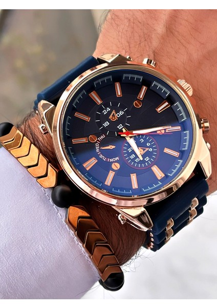 Lacivert Renk Erkek Kol Saati modelleri