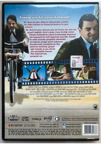 Mr.bean Tatilde DVD (Orijinal Dönem Baskı Dvd)