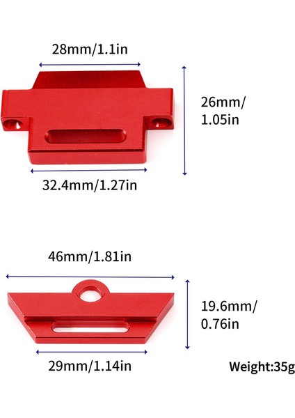 Metal 3s 4s Uzun Pil Tutma Çıkışları Seti 1/10 Traxxas Slash 2WD Rc Araba Yükseltme Parçaları, Mavi (Yurt Dışından)
