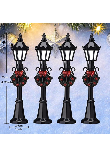 Noel Mini Sokak Lambası Modelleri Minyatür Sokak Lambaları Dekoratif Dollhouse Sokak Lambası Noel Küçük Sokak Lambaları (Yurt Dışından) indirimleri