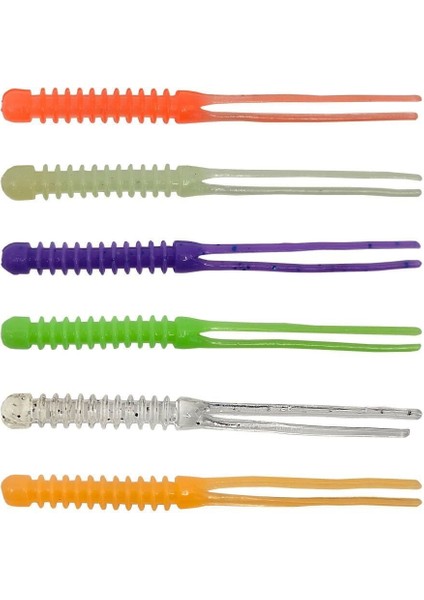 Killer Worm Lrf Silikonu 5,5cm 12 Adet Fluorescent Green