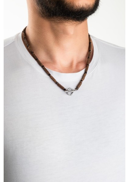 Lav Taşlı 50 cm Çelik Erkek Kolye fırsatları