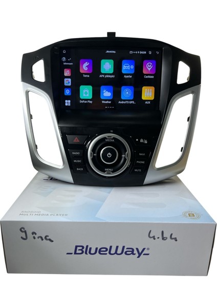 Ford Focus 3-3.5 Gri Blueway 4-64 Profesyonel Oem Multimedia