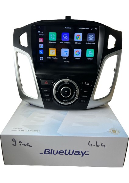 Ford Focus 3-3.5 Gri Blueway 4-64 Profesyonel Oem Multimedia