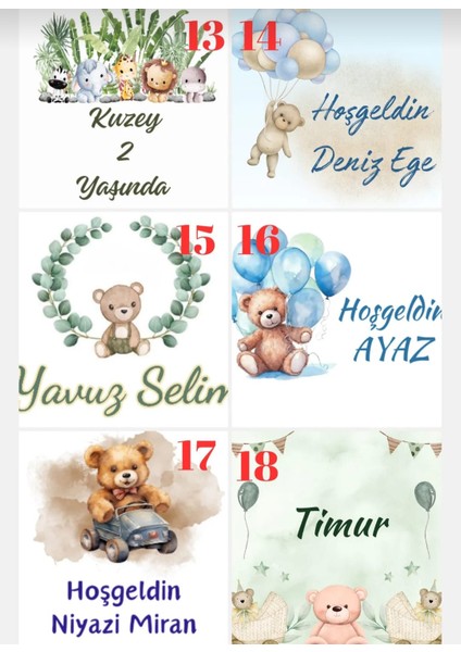 Bebek Doğum Günü Mevlüt Hediyelik Kolonya 10 Adet