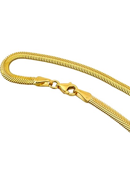Agakulche Italyan Ezme Balık Sırtı 2,5 mm Altın Zincir