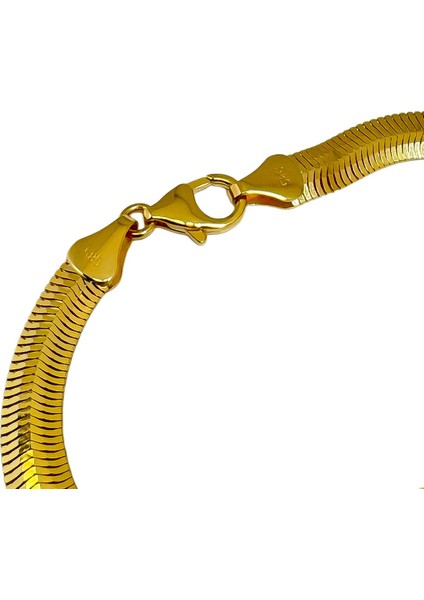 Agakulche Italyan Ezme Balık Sırtı 6,20 mm Altın Bileklik modelleri