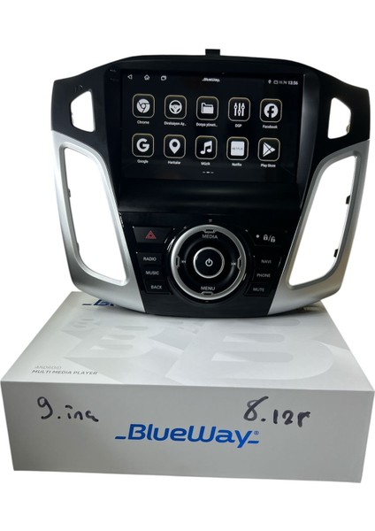 Ford Focus 3-3.5 Gri Blueway 8-128 Tam Profesyonel Oem Multimedia