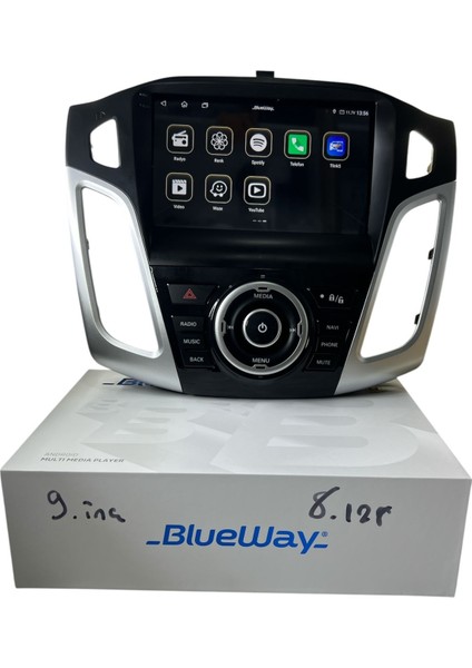 Ford Focus 3-3.5 Gri Blueway 8-128 Tam Profesyonel Oem Multimedia