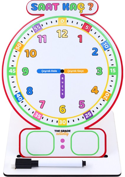 Yaz Sil Montessori Saat Eğitimi Ahşap Eğitici Saat Saat Öğrenme Eğitici Set Eğitim Materyali fiyatları