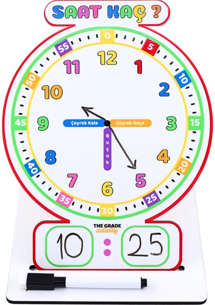 Yaz Sil Montessori Saat Eğitimi Ahşap Eğitici Saat Saat Öğrenme Eğitici Set Eğitim Materyali modelleri