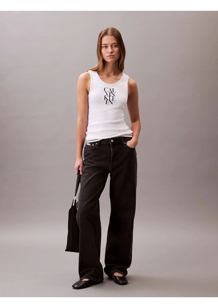 Sl Cotton Rıb Solıd Tank Kadın Beyaz Bluz LV044C219G-YAA