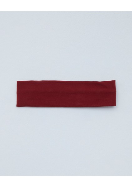 Koyu Kırmızı Organik Pamuk Basic Yoga, Pilates, Spor, Koşu, Tenis Saç Bandı indirimleri