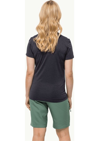 V Yaka Koyu Gri Kadın T-Shirt 1801693_1388 Crosstraıl T Women fiyatları