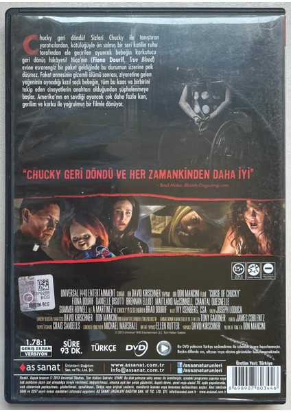 Chucky'nin Laneti DVD (Orijinal Dönem Baskı Dvd)