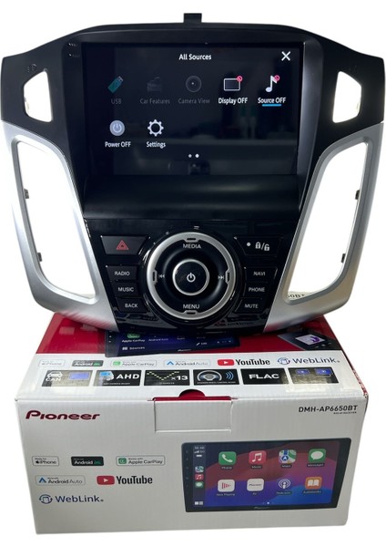 Ford Focus 3-3.5 Gri Pioneer 4-64 Tam Profesyonel Oem Multimedia