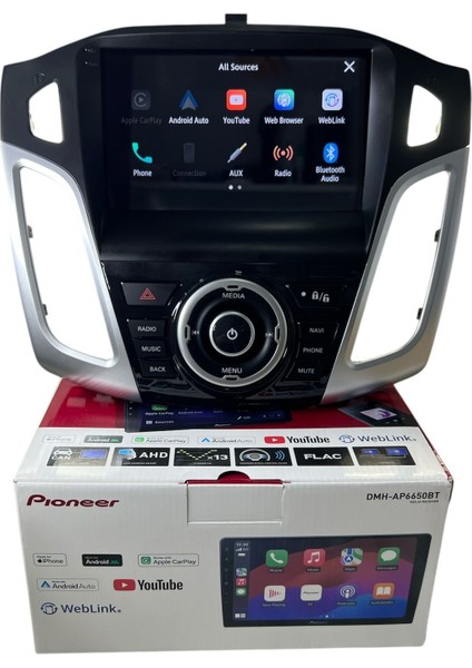 Ford Focus 3-3.5 Gri Pioneer 4-64 Tam Profesyonel Oem Multimedia