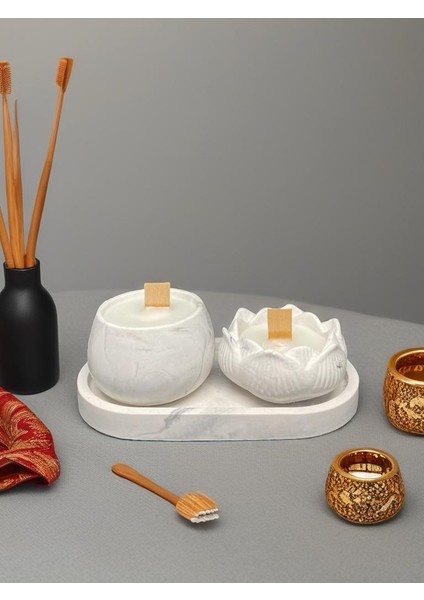 3lü Dekoratif Küçük Mum Seti fiyatları