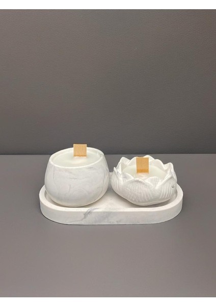 3lü Dekoratif Küçük Mum Seti fırsatları