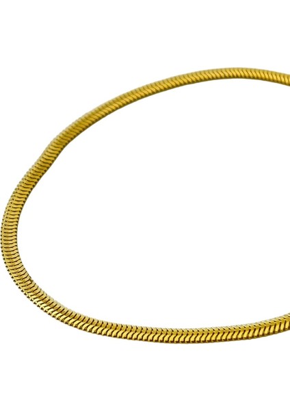 Agakulche Italyan Ezme Balık Sırtı 2,5 mm Altın Bileklik modelleri