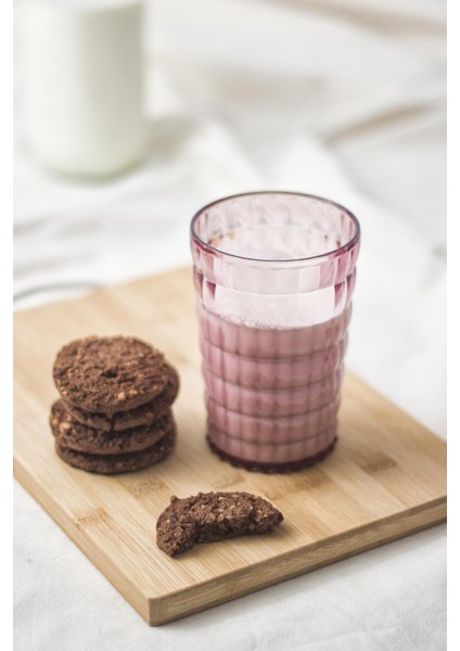 Allegra Mürdüm Akrilik Bardak 6'lı Set | 400 ml | Su, Meşrubat, Sunum ve Kahve Yanı Için | Cam Değildir | Kırılmaya Dayanıklı