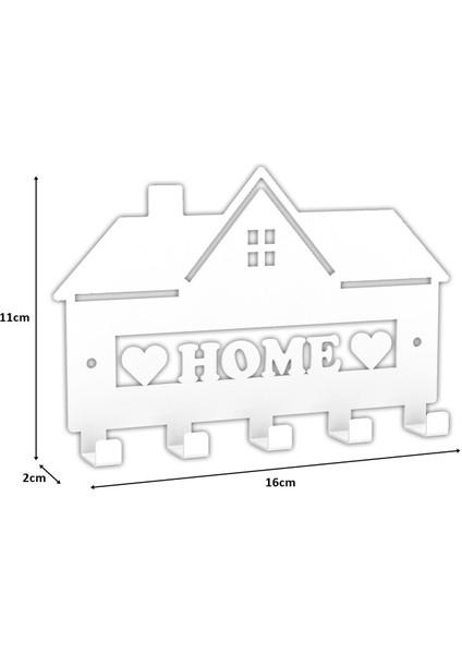 Metal Anahtarlık Askısı Model 2 Beyaz
