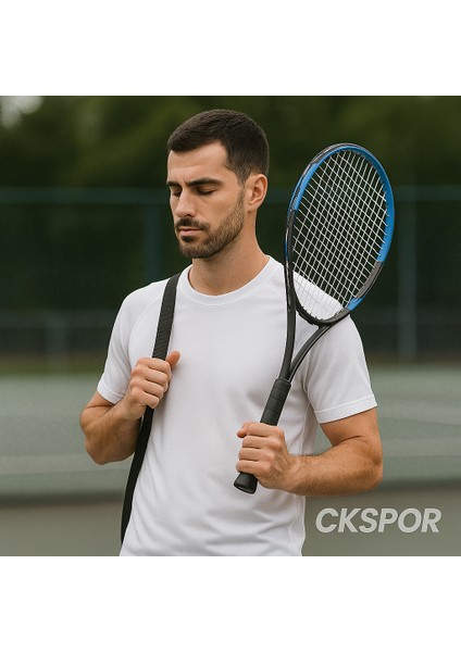 27 İnç Tenis Raketi Çantalı 340 gr Siyah Renkli Dayanıklı Çelik Yapı fiyatları