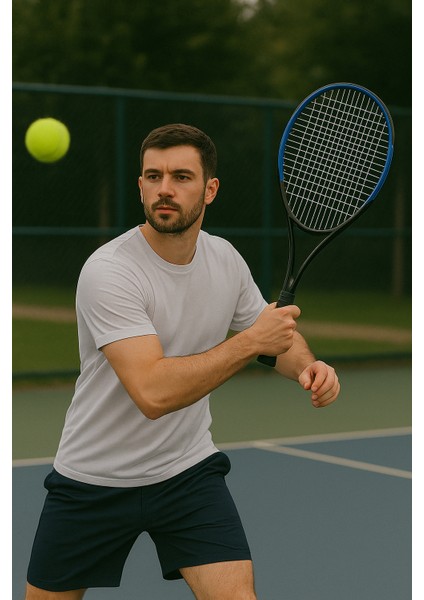 27 İnç Tenis Raketi Çantalı 340 gr Siyah Renkli Dayanıklı Çelik Yapı modelleri