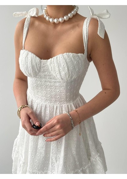 Monika Omuz Bağlamalı Elbise