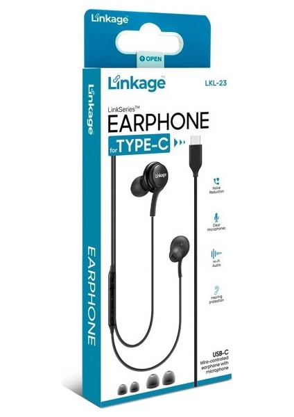 Lkl-23 Type-C Mikrofonlu Kulaklık – Çağrı ve Müzik Için Yüksek Ses Kalitesi