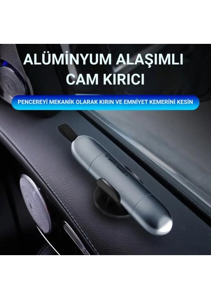 Araç Emniyet Kemer Kesici ve Araç Cam Kırıcı Araç Emniyet Çekici Araç Acil Durum Kiti Sharp Tool Safety Hammer