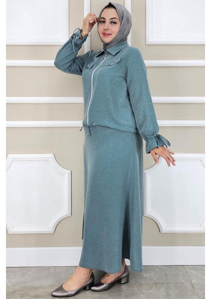 Kadın Manşeti Bağ Ipli Tesettür Takım fiyatları