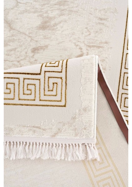 Efsun Modern Salon ve Oturma Odası Halısı - Krem Gold fırsatları