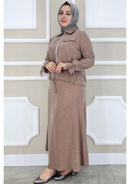 Kadın Manşeti Bağ Ipli Tesettür Takım fiyatları