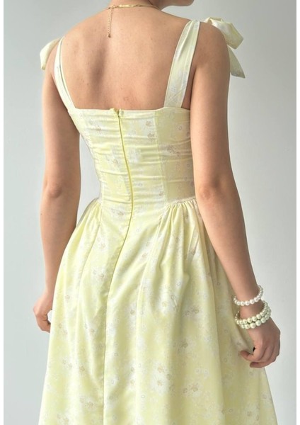 Khalesı Omuz Bağlamalı Elbise