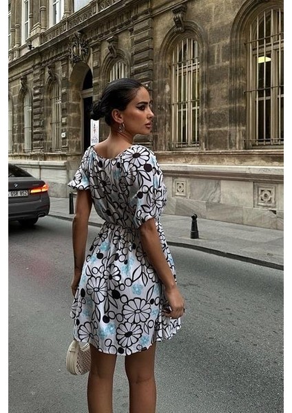 Lindsey Çiçek Desenli Elbise 2276-10 modelleri