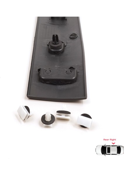 BSP1218-2 Ford Transit Courier Mk1 B460 2014-2023 1854158 Için Sağ Arka Sürgü Kapı Bandı fırsatları