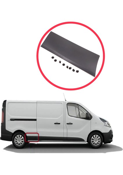 BSP1213-2 Renault Trafic Mk3 Fiat Talento Opel Vivaro B Nissan NV300 Primastar 788129036 Için Arka Sağ Yan Çevre Bandı fırsatları