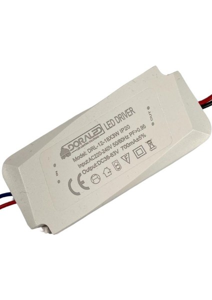 12-18X3W 700MA 36-63V Power LED Driver IP20 Power LED Sürücü