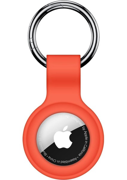 Apple Airtag Uyumlu Silikon Koruyucu Anahtarlık Arkası Kapalı Düşmez Yıkanabilir