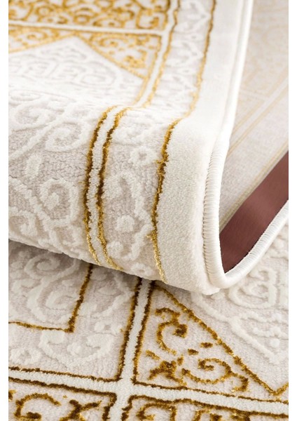 Efsun Modern Salon ve Oturma Odası Halısı - Krem Gold fırsatları