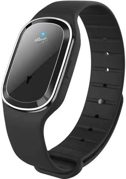 Çocuklar ve Yetişkinler Için Sivrisinek Kovucu Bileklik, Açık Hava Su Geçirmez Silikon Akıllı Sivrisinek Kovucu Saat Siyah