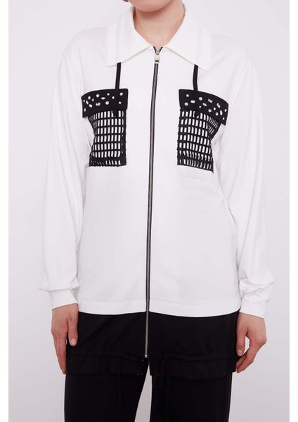 Ekru File Cep Detaylı Ikili Takım fırsatları