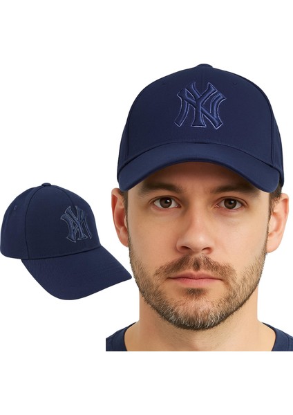 Ny Nakış Logolu Spor Beyzbol Şapkası Erkek Unisex Ayarlanabilir Metal Tokalı Kep fiyatları