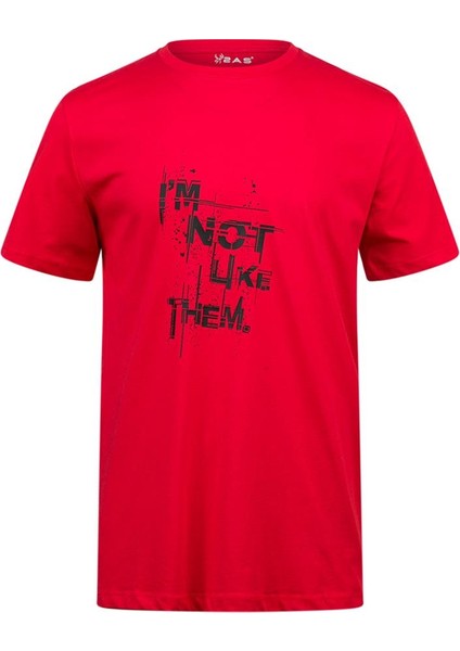 Alex Baskılı Erkek Sıfır Yaka T-Shirt 035
