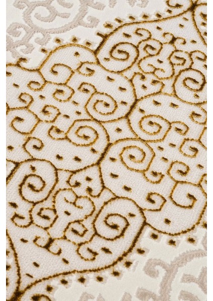 Efsun Modern Salon ve Oturma Odası Halısı - Krem Gold fırsatları